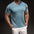 Breathable Men's Training Shirt in Blue - Side View Muscle Fit | GearrUp