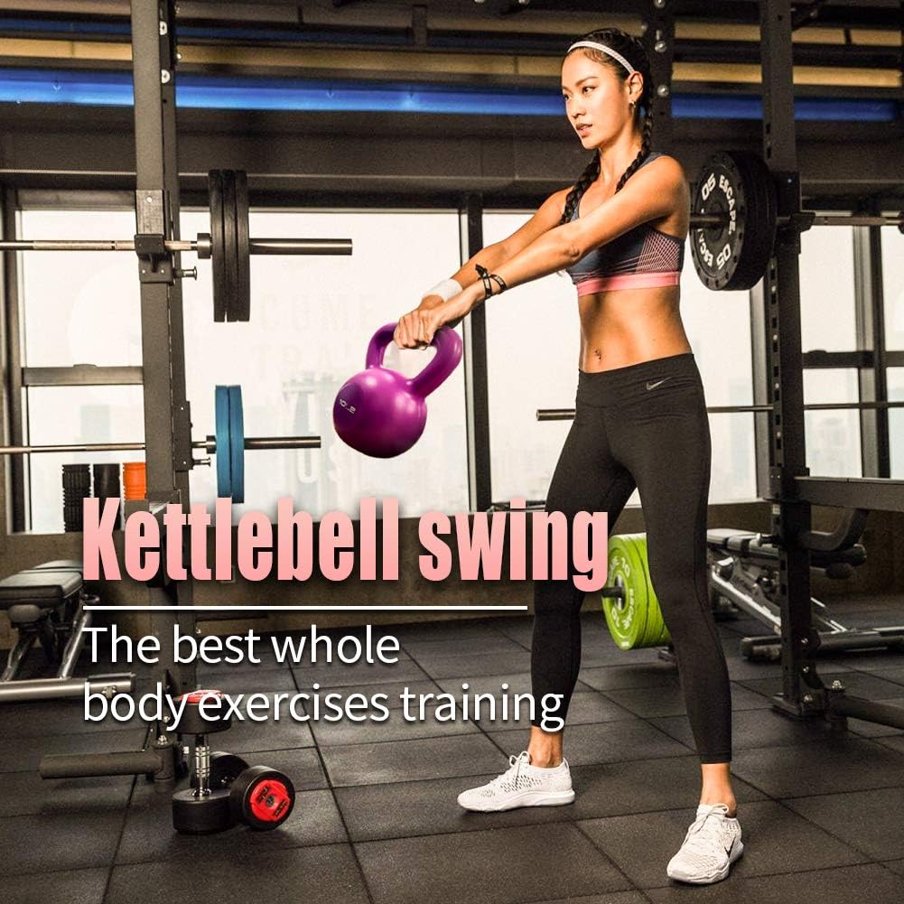 Pro-Grip 15 lb Vinyl Kettlebell – Mid-Range Strength & Functional Trainer