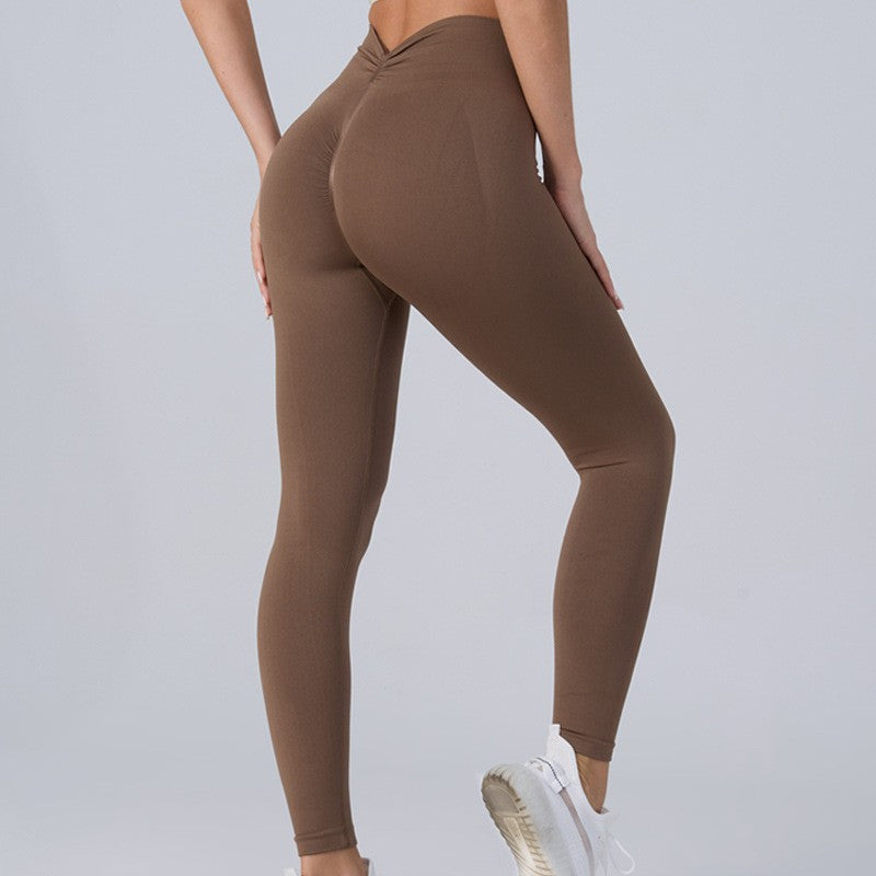 Peach Yoga Pants with Hip-Lift & Slimming Design | GearUp