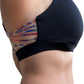 Black & Black Macramé Sports Bra
