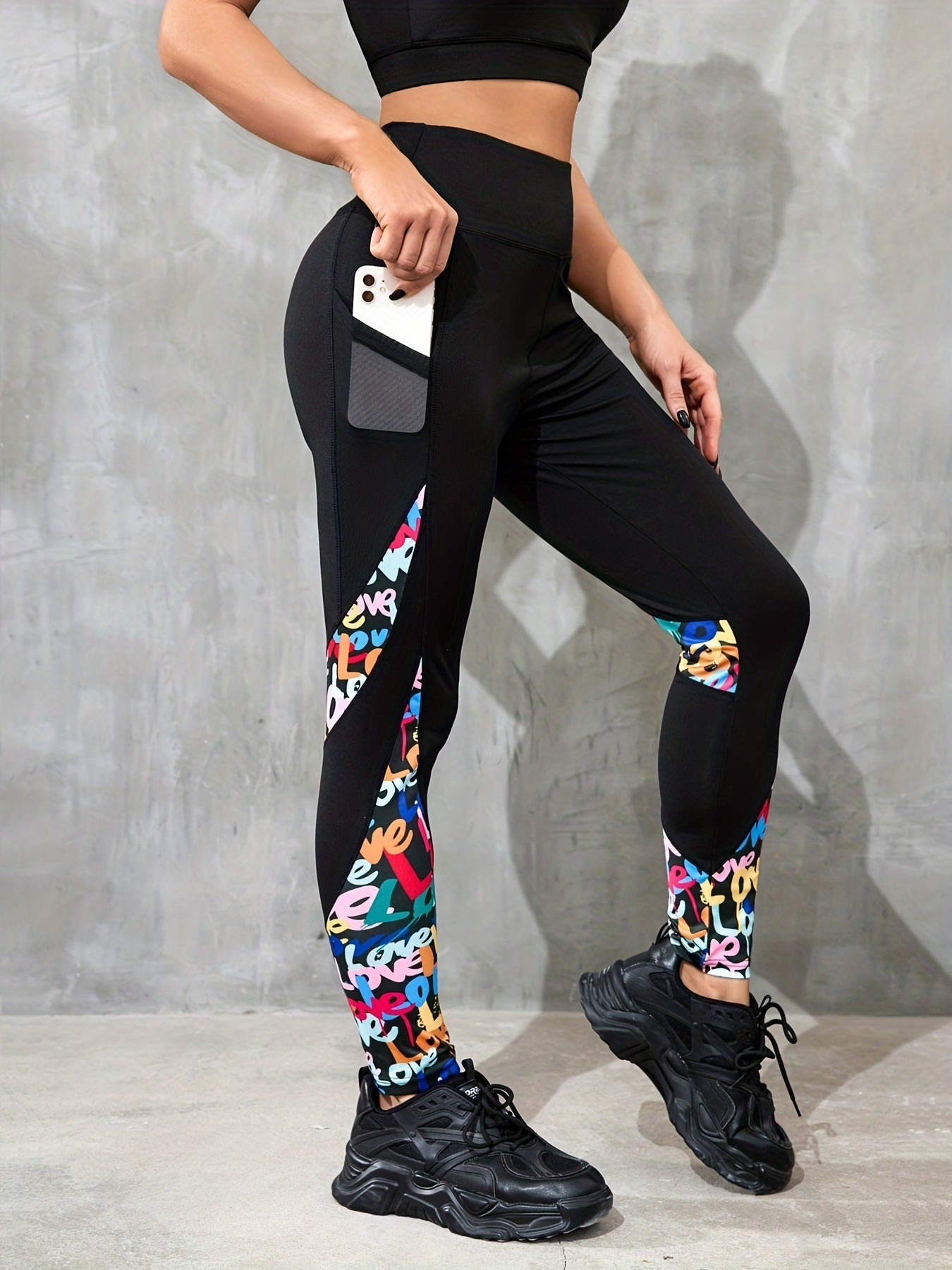 Premium Colorful High-Waist Patchwork Yoga Pants - GearUp