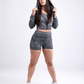 JupiterGear Athletic Zip-Up Crop Hoodie Jacket