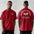Muscle Workout Brothers Sports T-shirt in white, black, and red short sleeve cotton pullover for men.