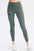 CoreLift Wide-Waist Performance Leggings in green, designed for comfort and fitness.