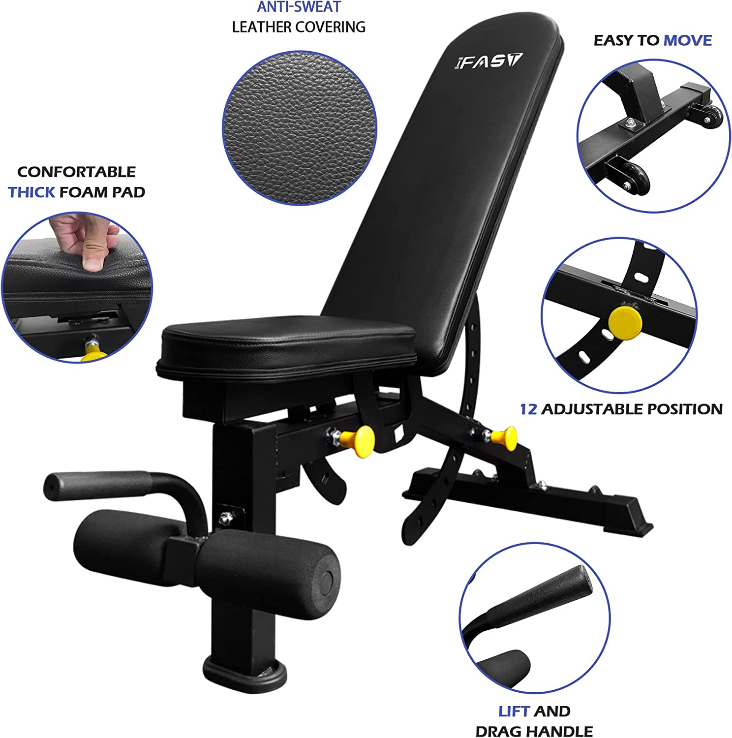 Premium Multi-Functional Strength Training Bench for Home Gy
