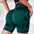 Prism Flow Tie-Dye Yoga Shorts – High-Stretch Lycra Performa
