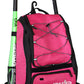 Baseball Bat Bag - Backpack for Baseball, T-Ball & Softball Equipment & Gear for Youth and Adults | Holds Bat, Helmet, Glove, & Shoes |Shoe Compartment & Fence Hook