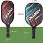 Graphite Pickleball Paddles Set- Premium Rackets Fiber Face & Polymer Honeycomb Core Pickleball Set Includes Pickleball Paddles + Pickleball Balls+ Replacement Soft Grip + 1 Bag