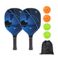 Poplar Wood Pickleball Paddle Set with UV Printing – Durable Paddles + Balls + Bag