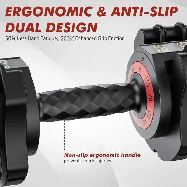 Home Gym Elite Adjustable Dumbbell – 5-Level Precision Weight Set