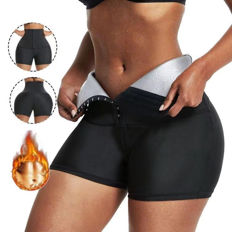 Elite Fitness Sauna Leggings – High-Waist Thermo Slimming Shorts
