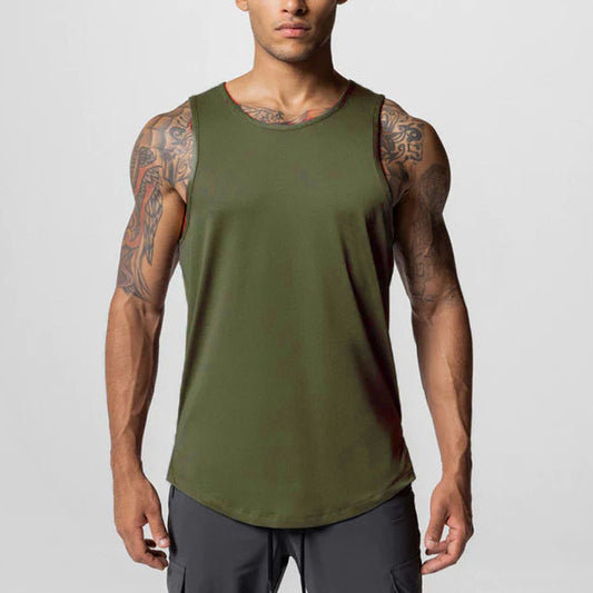 Mens Mesh Breathable Quick-drying Sports Vest For Running