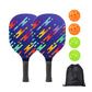 Poplar Wood Pickleball Paddle Set with UV Printing – Durable Paddles + Balls + Bag
