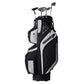 Golf Cart Bag With 14 Way Organizer Divider Top, 36” 13 Pockets Premium Cart Bag, Durable Golf Bags With Handles & Dust Cover & Detachable Straps For Men & Women, Black Color-Block