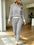 Women's Casual Waffle-Weave Hoodie and Pants Set | Comfortable Two-Piece