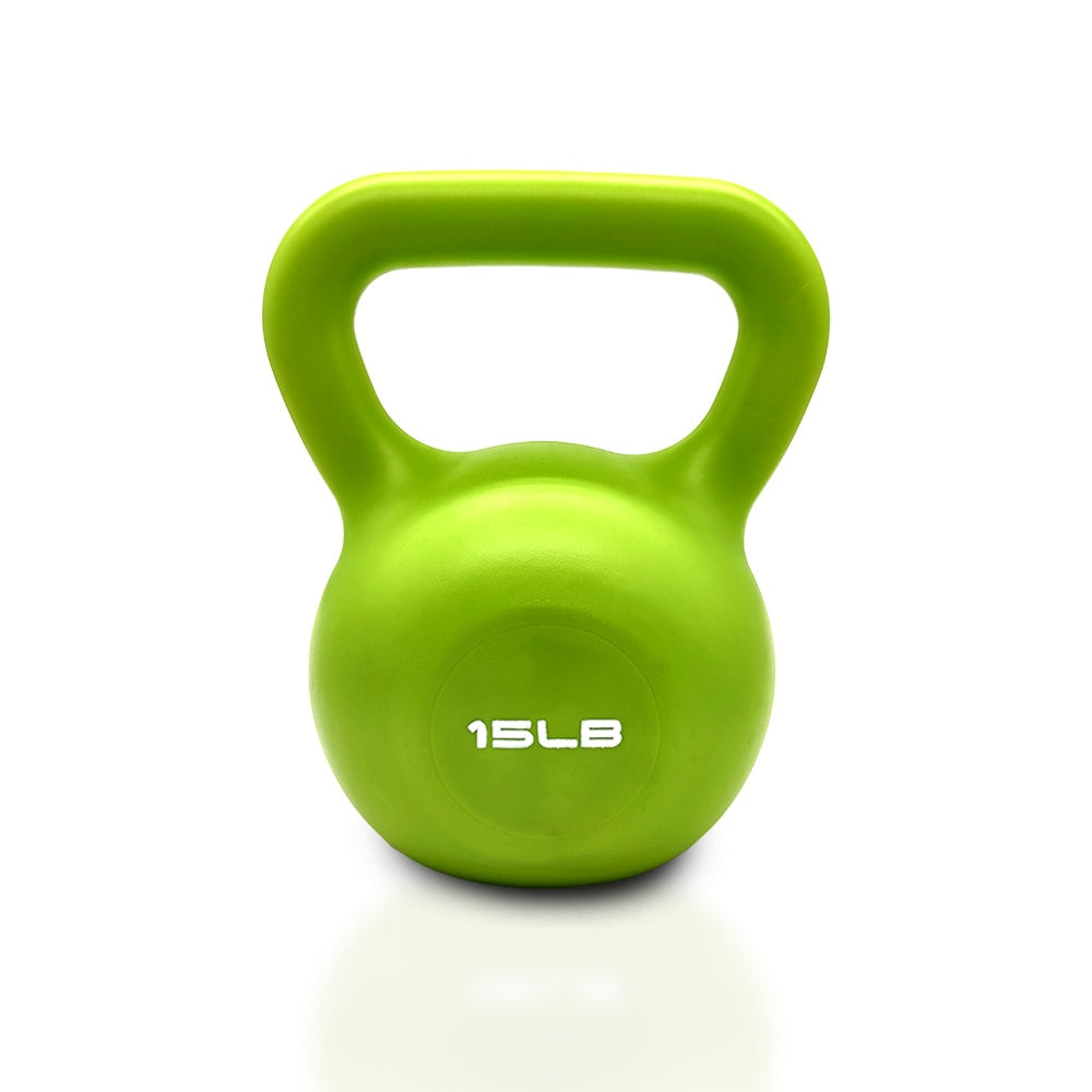 Pro-Grip 15 lb Vinyl Kettlebell – Mid-Range Strength & Functional Trainer