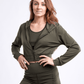 JupiterGear Athletic Zip-Up Crop Hoodie Jacket
