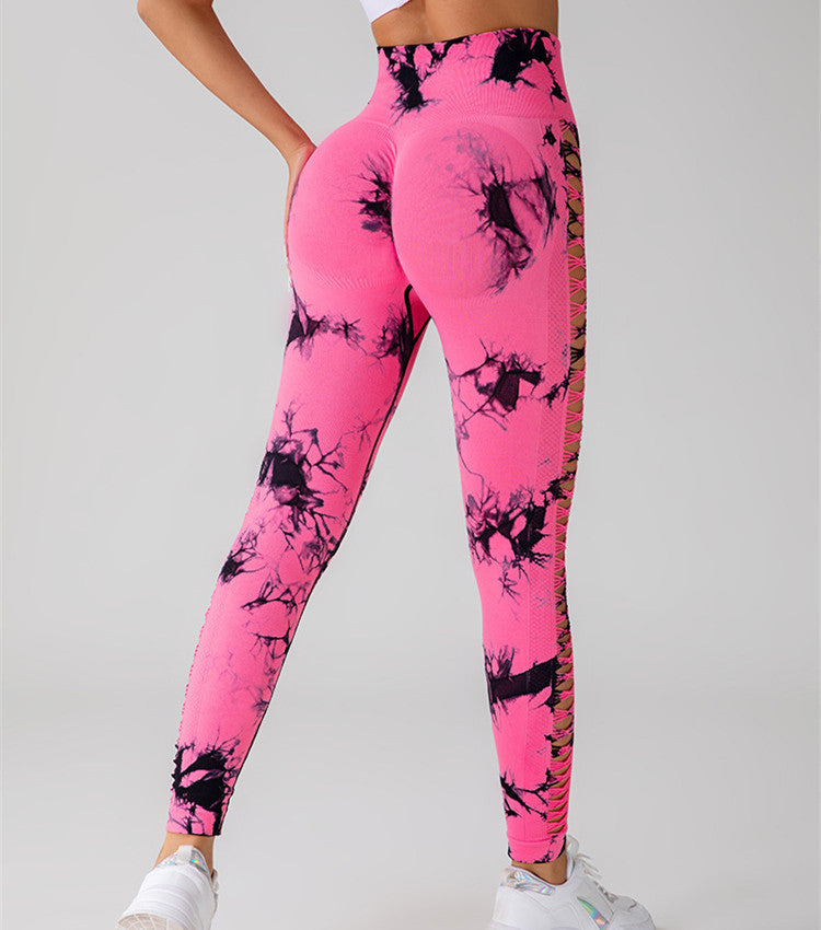 High‑Waist Tie‑Dye Seamless Leggings – Butt‑Lift Fit