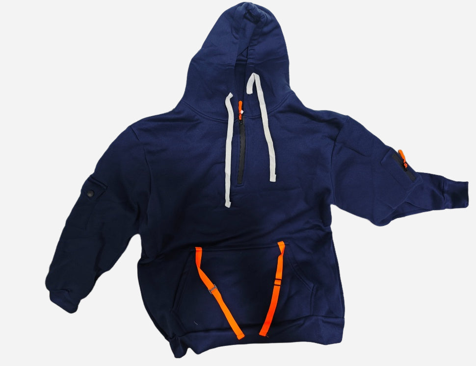 Unisex oversized drop-shoulder hoodie, real product photo