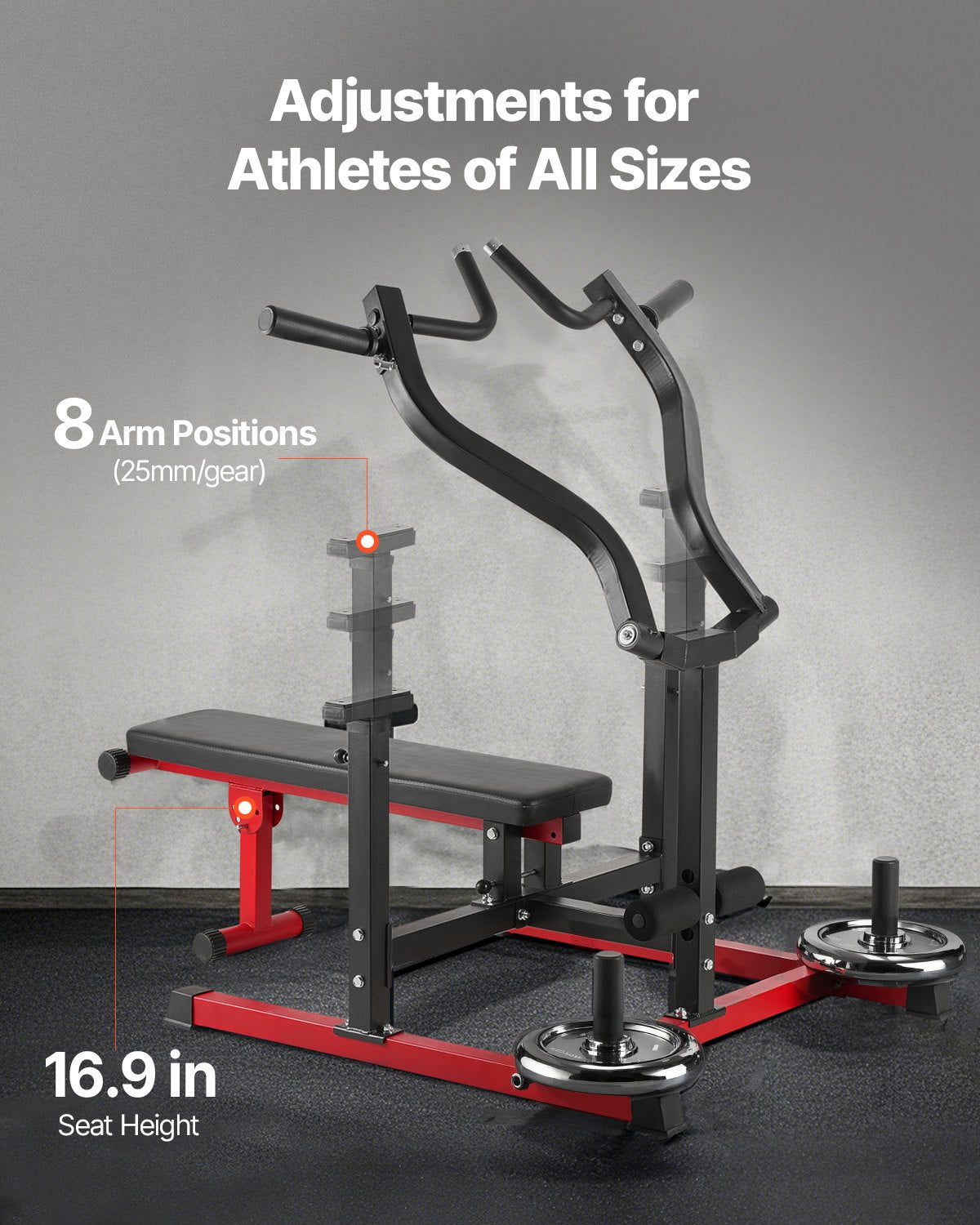 450lb Chest Press Machine & Adjustable Bench Press Set