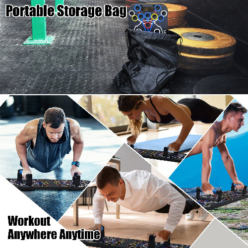 Full‑Body Workout Push‑Up Board with Accessories for Home Training