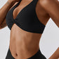Yoga V-Neck Twisted Sleeveless Sports Bra