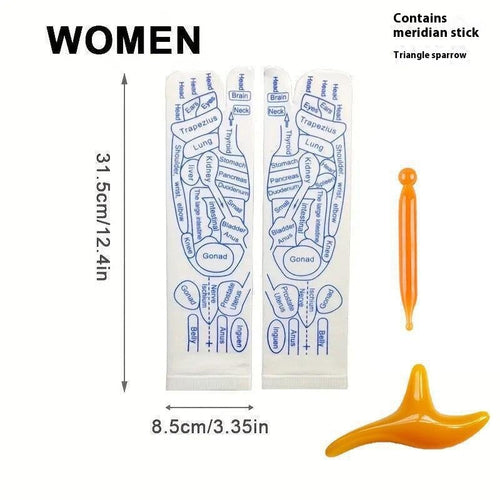 Massage Relieve Tired Feet Socks Acupressure Foot Massager Reflexology