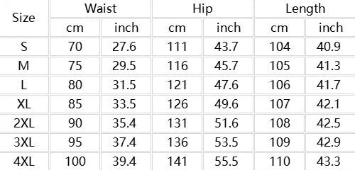 Men's waffle-knit straight-leg sweatpants size chart