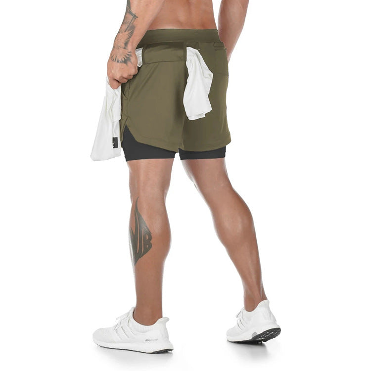 Double‑Layer Quick‑Dry Training Shorts
