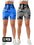 2 Pack Premium Tie Dye High Waisted Scrunch Shorts for Gym