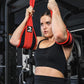 Hanging Ab Straps for Pull up Bar & Core Strength Training - Soft Padded Exercise Straps for Ab Swing & Leg Raises, Hang Bar Strap with 2 Steel Carabiners - Abs Equipment for Home & Gym