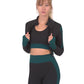 Trois Seamless Sports Jacket - Black with Blue