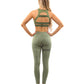Huntington Set - Leggings & Sports Bra - Olive Green