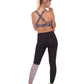 Jordena Leggings & Sports Bra Set - Black & Leopard Print