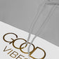 Good Vibes Gold Foil Hoodie Sweat Set GREY BLACK