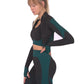 Trois Seamless Sports Jacket - Black with Blue