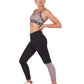 Jordena Leggings & Sports Bra Set - Black & Leopard Print