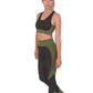 Trois Seamless Sports Bra - Black with Green