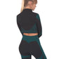 Trois Seamless Sports Jacket - Black with Blue