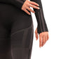 Decata Seamless Sports Top - Black & Brown