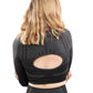 Decata Seamless Sports Top - Black & Brown