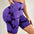 Prism Flow Tie-Dye Yoga Shorts – High-Stretch Lycra Performa