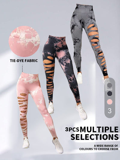 3-Pack Sculpt & Lift Seamless Leggings – High-Waist "Juice Peach" Sculpt