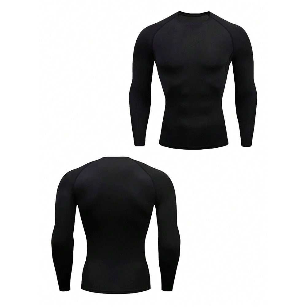 Long-sleeve Muscle-fit Athletic Workout Top