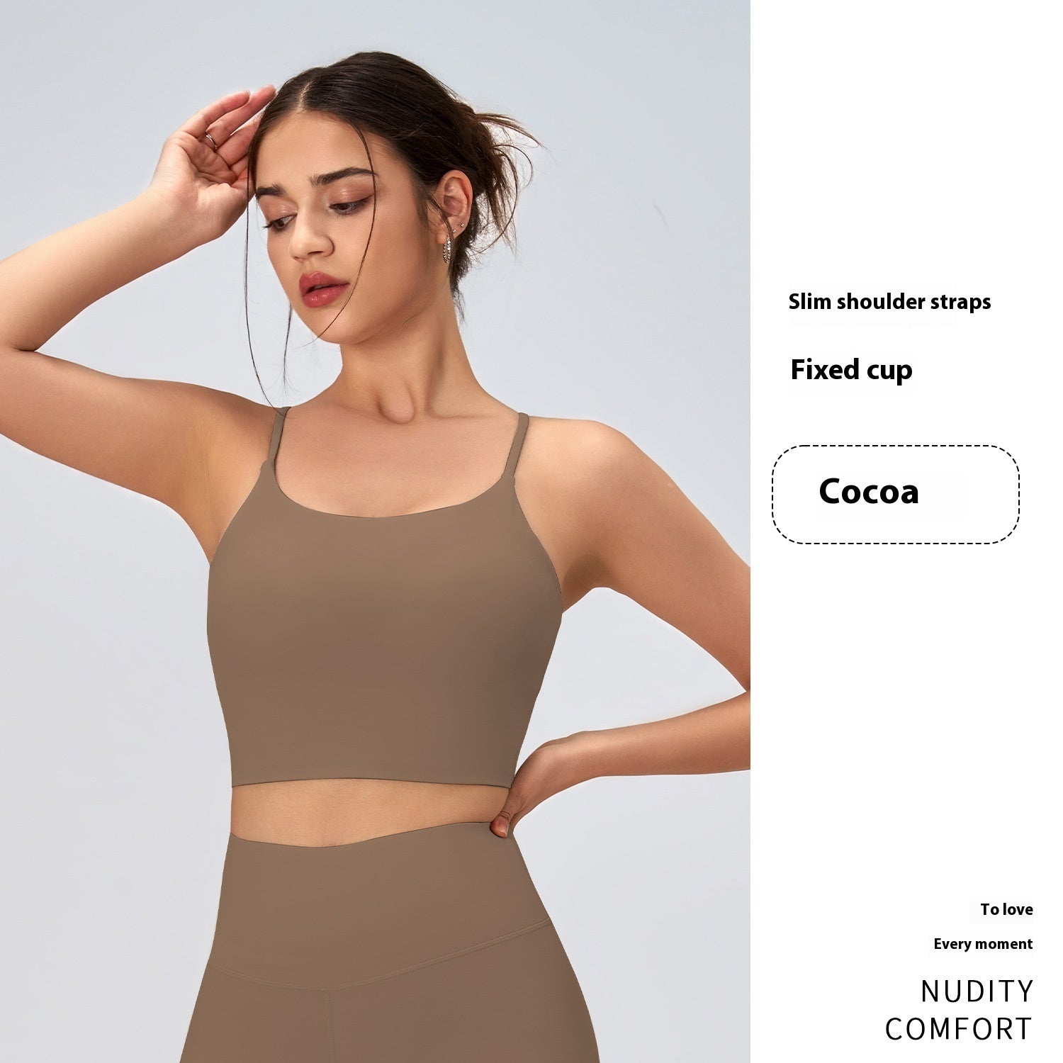 Breathable U‑Shaped Beauty‑Back Yoga Shirt for Women