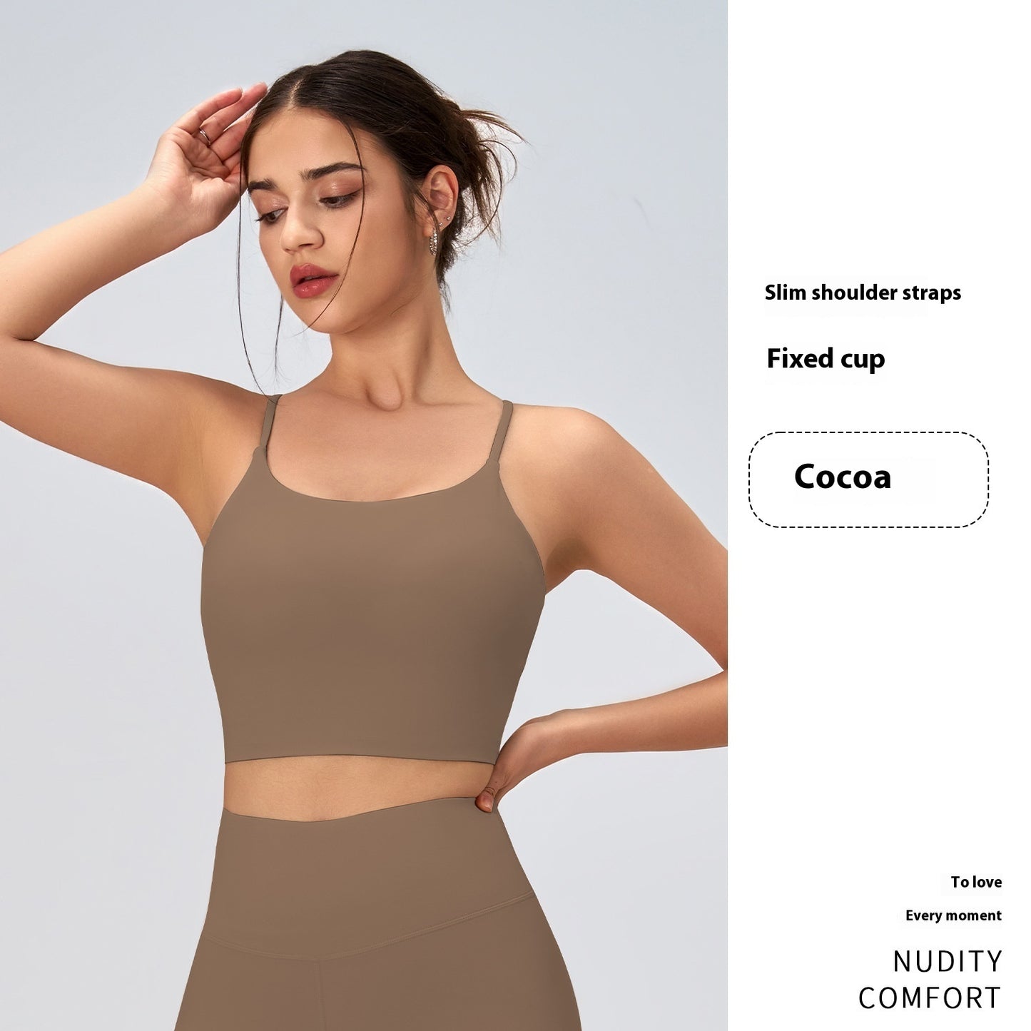 Breathable U‑Shaped Beauty‑Back Yoga Shirt for Women