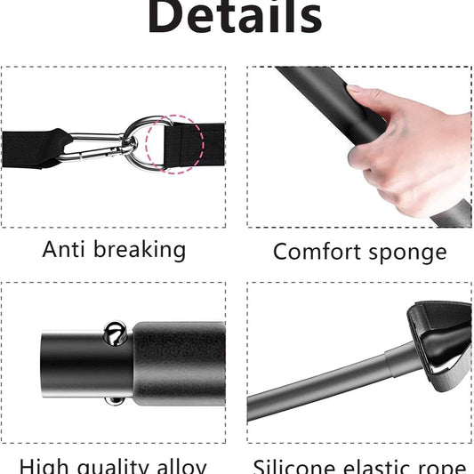 Pilates Bar Suit With Multifunction Resistance Band Pulling Rope Yoga Fitness