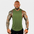 AeroFlex Drop Arm Training Tank on a muscular man with tattoos, showcasing a stylish and comfortable fit for workouts.