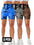 3 Pack Premium Tie-Dye High Waist Skinny Gym Shorts Set