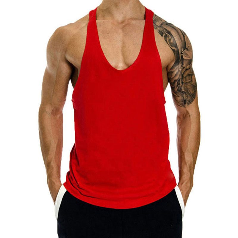 Core-Flow Men’s Training Tank Top – Premium Combed Cotton Loose-Fit